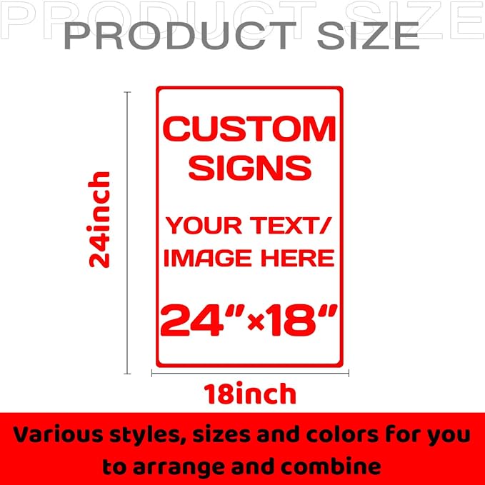 Personalized signs,Aluminum Weatherproof Metal Sign,Optional reflective, double-sided,Custom Personalized Text And picture Here,for garden, door,business,Street