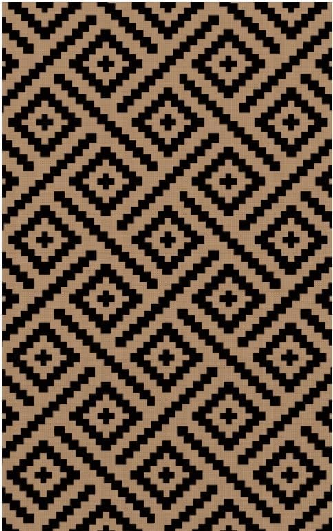 GENIMO 6'x9' Washable Outdoor & Indoor Rugs, RV Mat for Patio, Living Room, Bedroom, Balcony & Porch,Beach, Dining Room,RV, Deck, Camping, Geometric Outdoor Area Rug, Easy Cleaning
