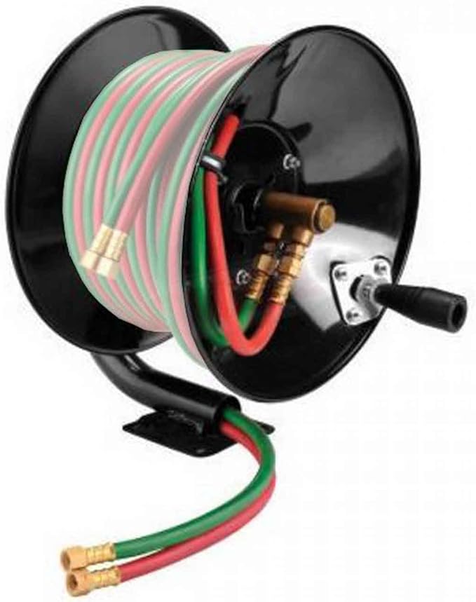 Weldcote HRMWOT Manual Hose Reel for 100 ft of Twin Gas Hose