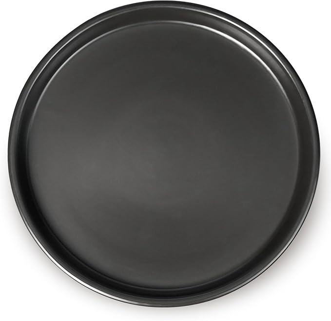 Flower Pot Saucer 12 Inch - Ceramic Plant Saucer for Outdoors Plant Drip Tray for Pots Indoor No Holes Large Plant Dishes to Catch Water Decorative Plant Drainage Tray Black