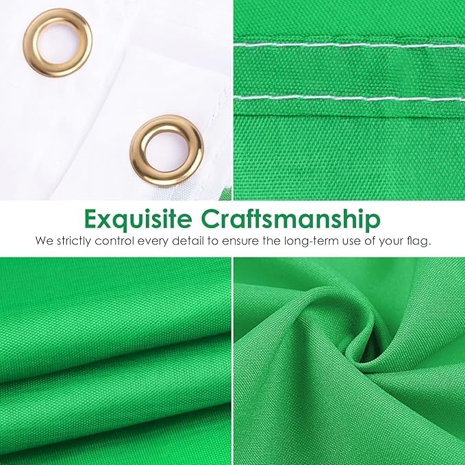 Ahfulife Senegal Flag 3x5 Ft for World Cup Decorations 2026, 1 Pc Large Senegalese National Flag for Outdoor Indoor, Double Sided with Brass Grommets for Independence Day, Party Street Decor