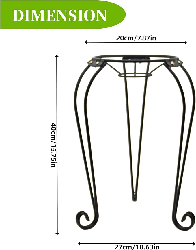 SAVENNA Metal Gazing Ball Stand, 10" Sturdy Iron Globe Holder for 8–12 Inch Garden Globes, Outdoor Yard & Lawn Decor, Black