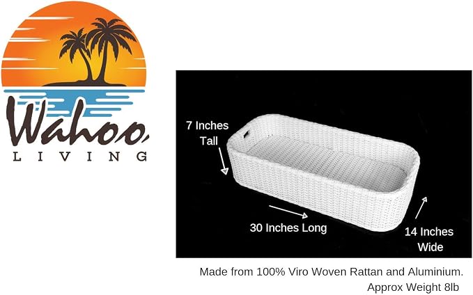 Floating Pool Tray Floating Serving Tray Table & Bar - Swimming Pool Floats for Adults, Spas, & Pool Parties - Floating Tray for Pool Serving Drinks, Floating Brunch, Food on the Water - White