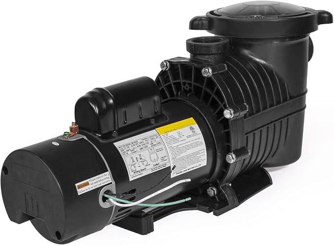 iMeshbean 1.5HP/2HP In Ground Swimming Pool Pump Motor with Strainer above In Ground 115-230v (2 HP (with NPT Connector))