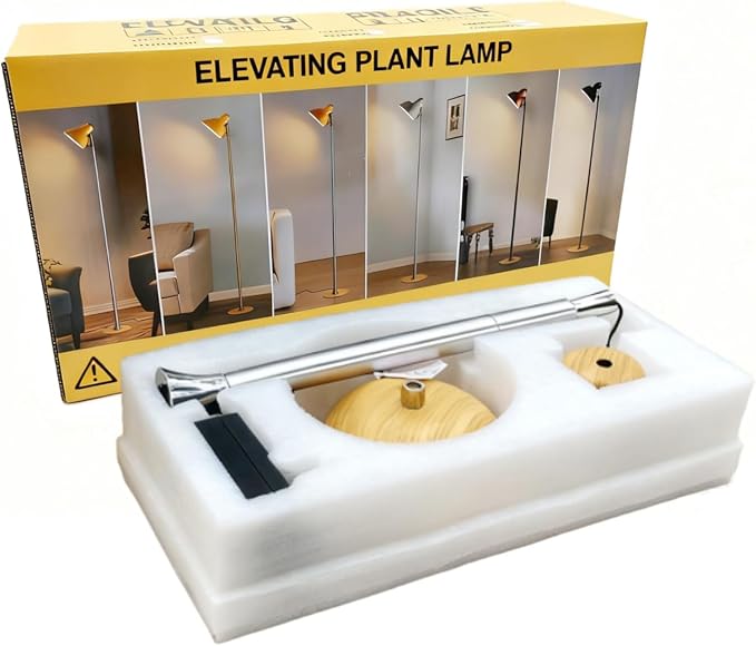 yadoker Plant Grow Light for Indoor Plant, Aluminum LED Grow Light,Elevating Plant Lamp,Height Adjustable,Automatic Timer with 8/12/18Hours,10-Level Brightness,Ideal for Large Plant Grow