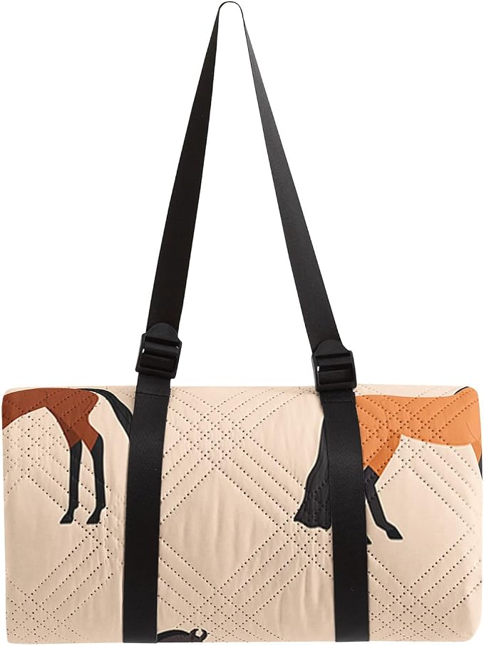 Outdoor Picnic Blanket,Portable Sandproof Waterproof Picnic Mat,Horses Printed Camping Beach Mat for Sand and Wet Grass Hiking (Horses S)