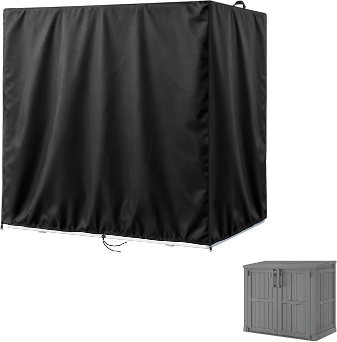 Kasla Storage Cabinet Cover, Outdoor Chest Storage Waterproof Cover, Weatherproof Cabinets Covers for Kitchen Patio Garden Backyard (54"L×33"W×45"H)