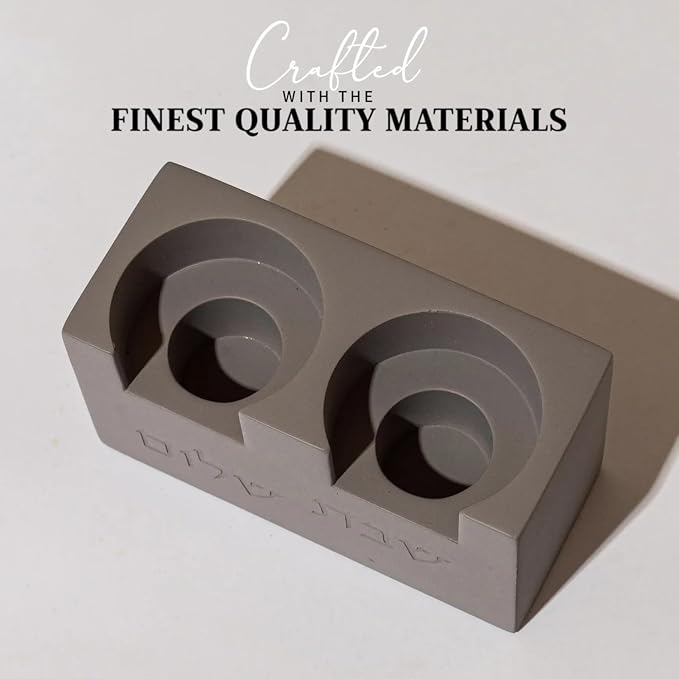 Cube Luxury Candle Holder Set – Modern Décor for Living Room & Dining Table Gray