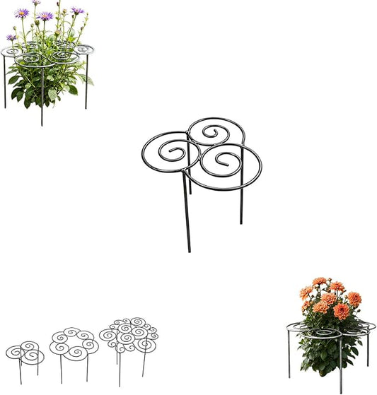 2026 Metal Plant Support Ring,Extra Large Peony Supports for Outdoor Plants,Perfect for Peonies Cages,Hydrangea Support Flower Cages,Grow-Through Plant Supports,A Garden Must-Have (1pcs*Small)