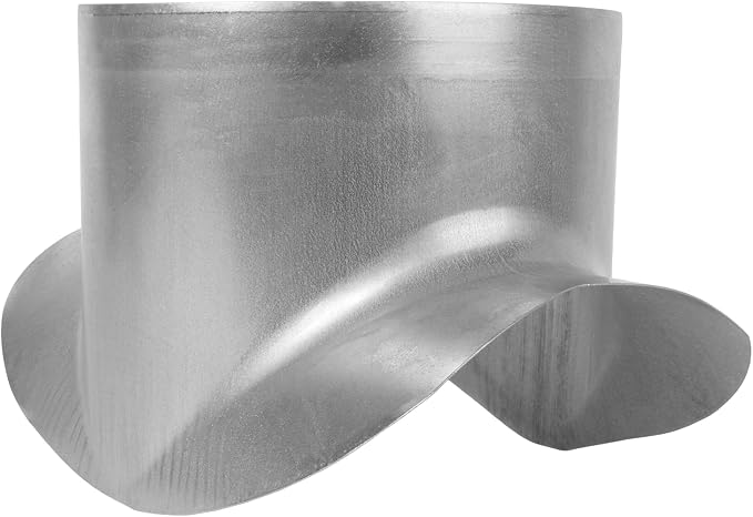 Repa Market Round 90 Degree Splitter for 6” Duct - 6" Outlet Branch Connector - Galvanized Steel Saddle Takeoff, Heavy Duty Supply/Exhaust Air Ventilation Duct Work Collar, Range Hood Duct Adapter
