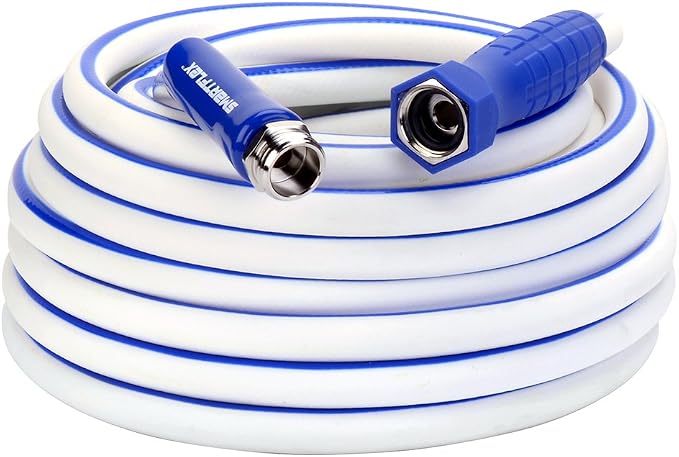 SmartFlex RV/Marine Water Hose, 1/2 in. x 50 ft., Hybrid, White - HSFRV450