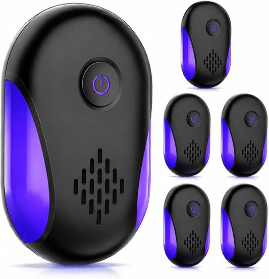 2026 Upgraded Ultrasonic Repellent, 6 Pack Indoor Ultrasonic and Repellent for Roach, Rodent, Mouse, Bugs, Ant, Mosquito, Mice, Spider, Electronic Plug in Pest Control