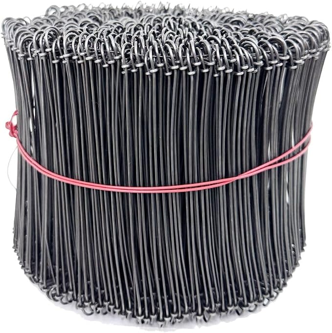 Zeluga 23-270 6in. 16 Gauge 1000 Pc. Black Annealed Steel Double Loop Reinforcement Cable Rebar Wire Ties