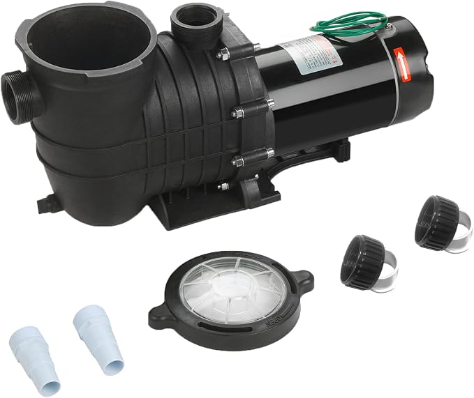 Inground and Above Ground Pool Water Pump,Swimming Pool Pump, Dual Voltage 110-120V/220-240V 1500W High Flow Pool Pump, with Strainer Basket (2.0HP)