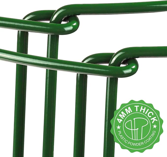 LEOBRO Plant Support Plant Stakes, 6pcs Peony Cages and Supports, Metal Garden Stakes Plant Supports, Plant Support Stakes, for Peony, Tomato, Hydrangea, Indoor Outdoor Plants, 10" W x 15.8" H