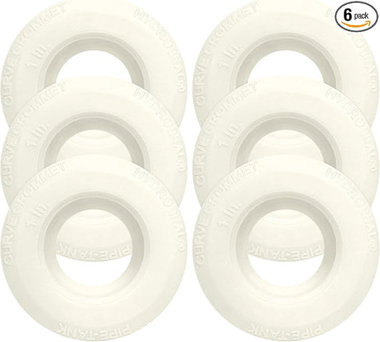 1 inch Hydroseal flexible tank adapter TPV Grommet bulkhead connector, Leak-Proof aquarium bulkhead fitting for 1'' PVC Pipe, Tanks, Hydroponics, Aquaculture, Filtration & Drainage, No-Glue Push-Fit