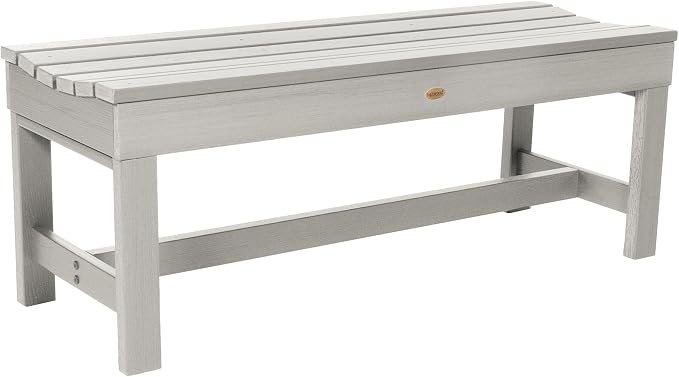 Sequoia Professional Commercial Grade Weldon Backless Picnic Bench, 4ft, Harbor Gray