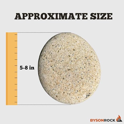 Giant Natural Beige Beach Rocks, 4 Large Stones, Size 5-8 Inch, (10–14 lbs), Large Decorative Garden Rocks for Landscaping, Planters, Aquariums & Painting