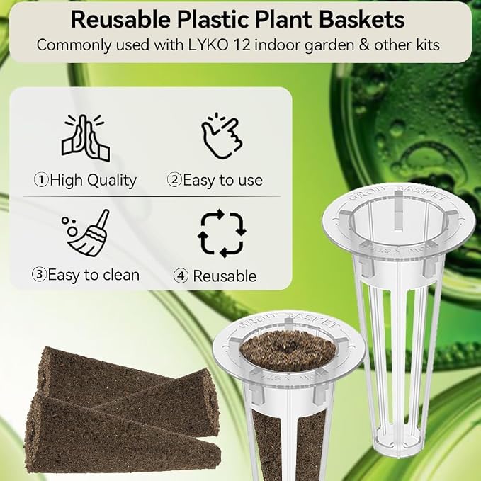 inbloom 12-Pod Gourmet Herb Basil Seed Pod Kit for AeroGarden, Ahopegarden Hydroponic Garden, Basil, Mint, Cilantro, Parsley, Shiso, Chicory, Liquorice, 400+ Seeds