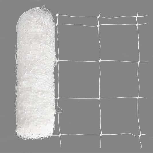 Toolazy Trellis Netting 47" x328' White - Heavy Duty 6" Mesh Plant Support Net for Climbing Vegetables, Garden Trellis Roll for Tomato Cucumber Pea Bean Vine Grow Tent Scrog Hydroponic