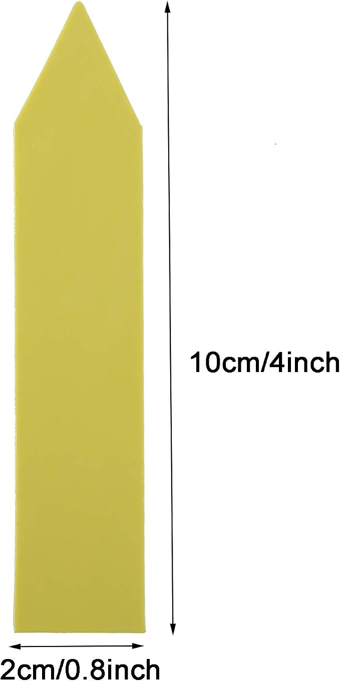 1000 Pcs 4 Inch Garden Plant Labels, Plastic Nursery Tags Waterproof Pot Seed Markers, Yellow