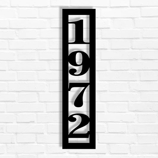 Vertical House Numbers For Outside Modern Custom Metal Address Numbers For House Personalized Address Signs For Houses Numbers For House Address Outside Address Plaques House Signs For Outside