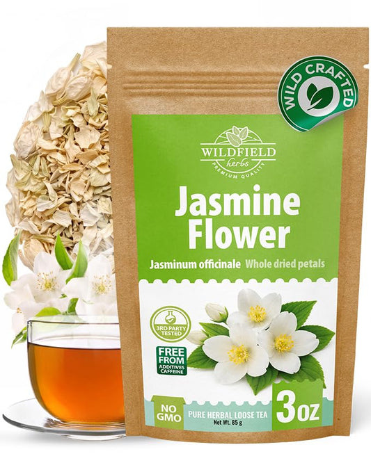 3 oz. Jasmine Flower Herbal Tea (Jasminum Officinale) - 85g Dried Jasmine Petals Herb Té De Jazmín
