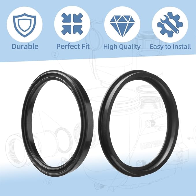 Union Gasket Seals SPX3200UG for Hayward Pumps, Filters & Pool Heater Parts | 4 Pcs Union Gasket Seals for Hayward Tristar, Northstar, EcoStar Pumps, Max-Flo II & SwimClear Cartridge Filters Heater Parts