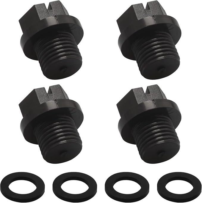 SPX1700FG Pool Pump Pipe Drain Plugs with Gaskets,Swimming Pool Replacement for Hayward Super Pump,Power-Flo LX,Powe Flo II,Max Flo Series,4 pcs