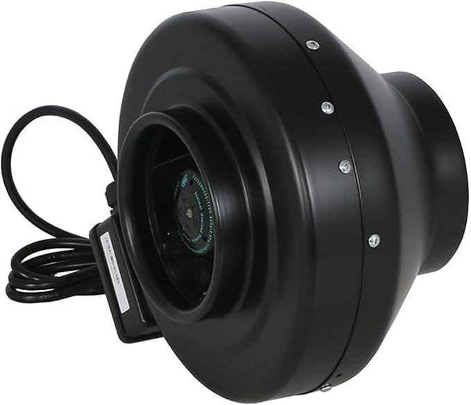 Hurricane Commercial Grade Inline Fan for Phresh & Black Ops Carbon Filters, Ideal-Air Ducting and Clamps and Titan Controls Ventilation Controllers