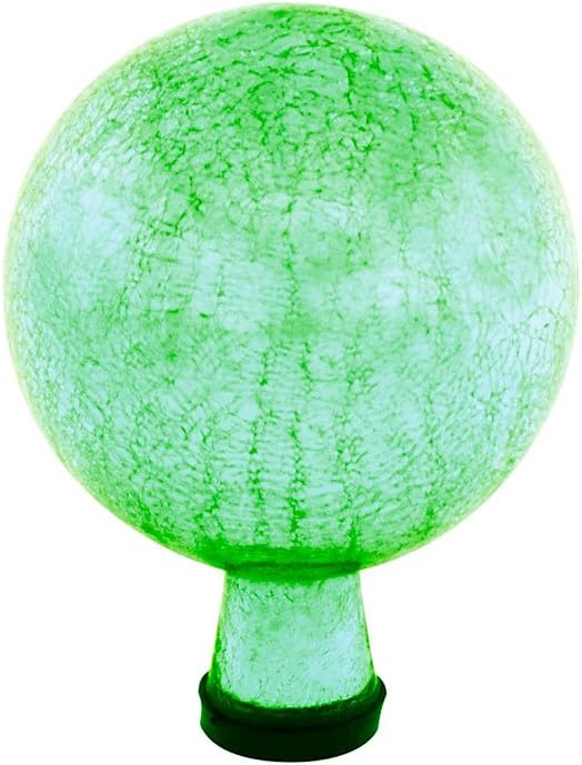 Achla Designs G6-LG-C, Light Green 6-Inch Crackle Gazing Globe Ball, 6