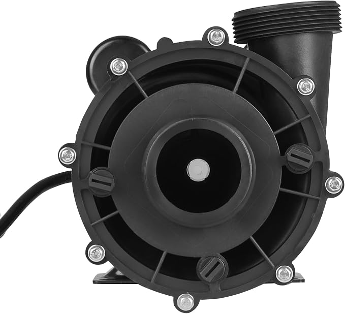 VEVOR 2 Speed SPA Pump, 48-Frame, AC 110-120V Hot Tub SPA Pump, 1.5 HP / 150 GPM / 42.65 ft High Speed or 0.46 HP / 70 GPM / 9.18 ft Low Speed, 2'' Port 90° Rotational Interface for Hot Tub