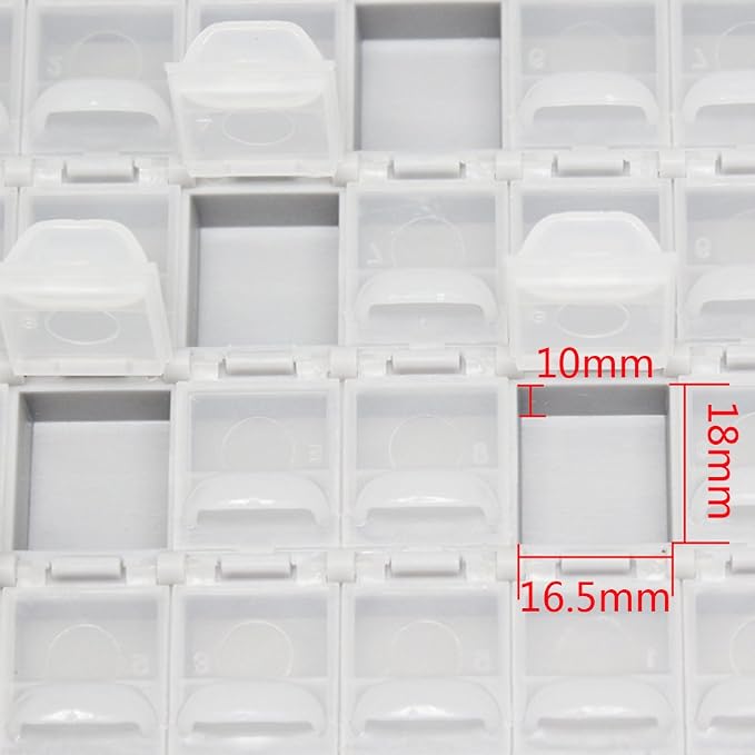 AideTek BOX-ALL 72 empty Enclosure box SMT SMT components Organizer Labels