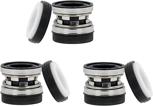 3 Pack PS-3890 Mechanical Shaft Seal Compatible with Jandy Zodiac Pool Pump R0479400 Replacement for Stealth PlusHP FloPro ePump Series Ceramic and Stainless Steel Pool Pump Seal Repair Kit
