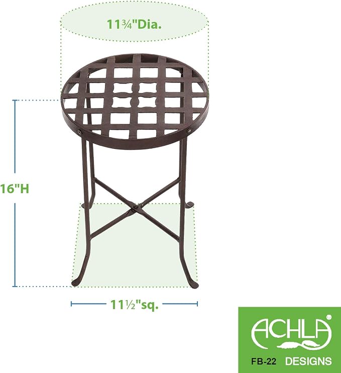 Achla Designs Flowers Plant Stand, 16 1/2-in H