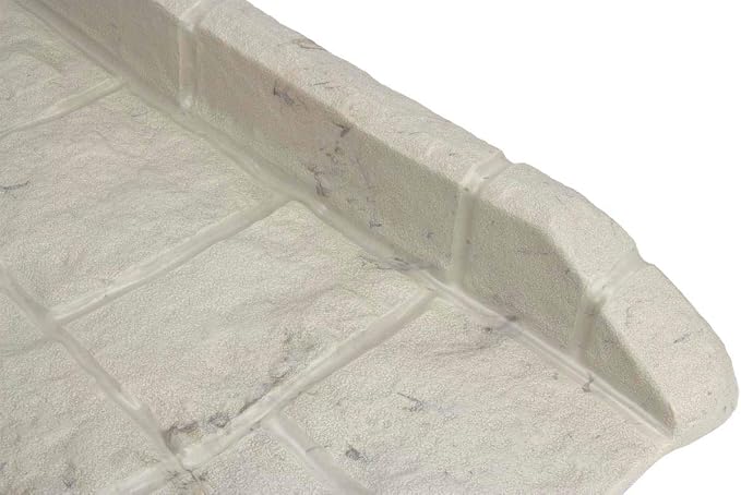 Suncast 8 Pack Easy Assembly Outdoor Decorative Poly Composite Rain Gutter Downspout Splash Block Effective in Any Type of Weather, Stone Light Taupe