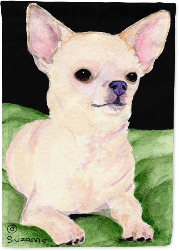 Caroline's Treasures SS8789GF Chihuahua Garden Flag Mailbox Flag Decorative Yard Flag Banner Outside Patio Artwork Yard Flower Beds, Garden Size, Multicolor