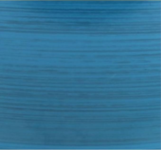 Garden Elements Indoor/Outdoor Glazed Brushed Happy Plastic Planter, Large, Dark Blue, 15" (Pack of 2)