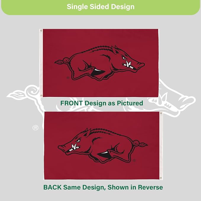NCAA University of Arkansas Flag