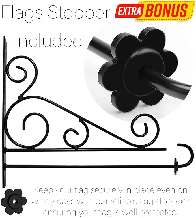 Marine Corps Garden Flag - Set Wall Holder Armed Forces USMC Semper Fi United State American Military Veteran Retire Official - House Banner Small Yard Gift Double-Sided Made in USA 13 X 18.5