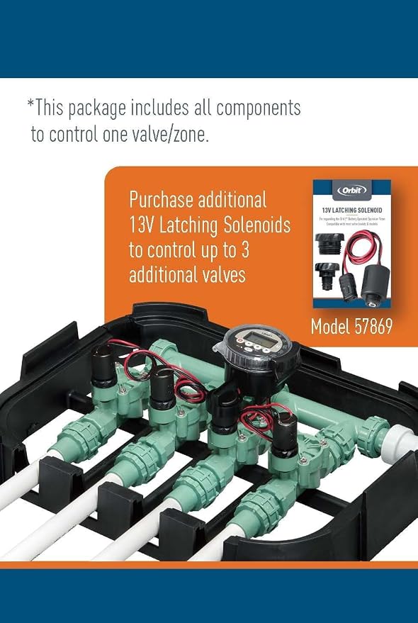 2-Pack Orbit 57865 Battery-Operated Sprinkler Timer - Convenient Automated Watering Device (2 Total timers)