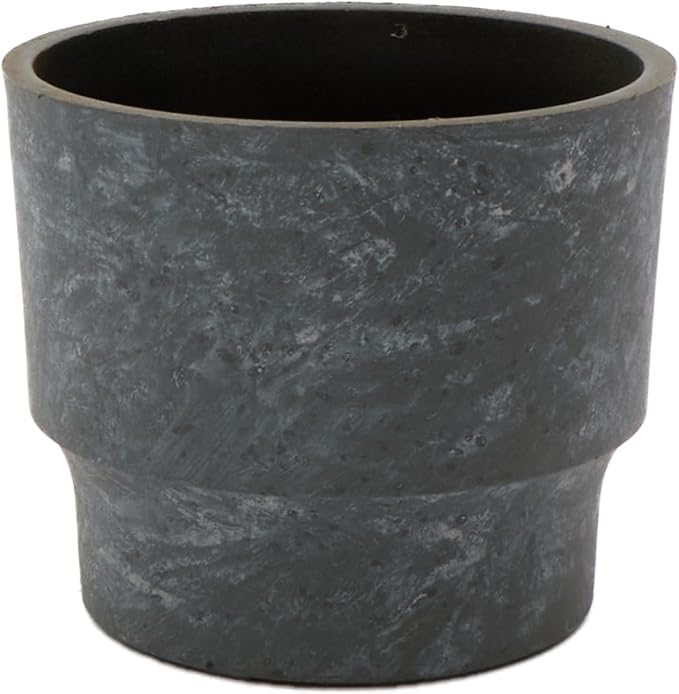 The HC Companies 5 Inch Sprite Succulent Pot 4.84"x4.84"x4.16Inch in Faux Concrete Color