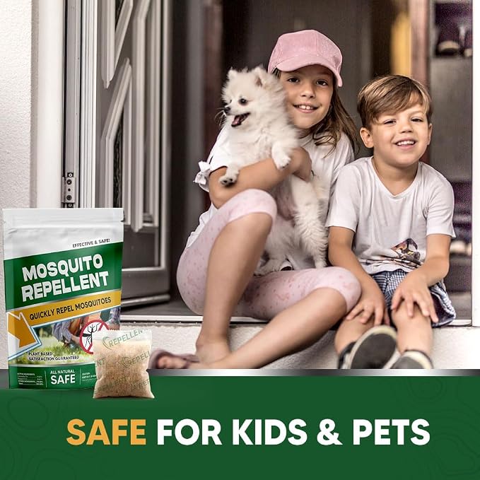 Mosquito Repellent Outdoor Patio, Mosquito Repellent Indoor, Keep Mosquitoes Away, Mosquitoes Repellent for Room, Safe for Kids & Pets, 3 Months Protection, Covers 120 Sq Ft, 12 Packs