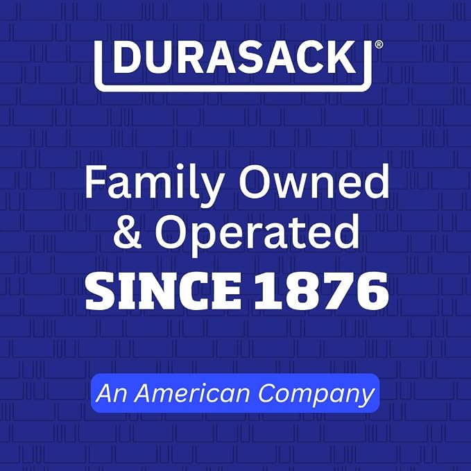 DURASACK Heavy Duty Home and Yard Bags 48-Gallon Reusable Self-Standing Lawn and Leaf Bags Garbage Can with Reinforced Handles, Gingham Blue, 3 Pack