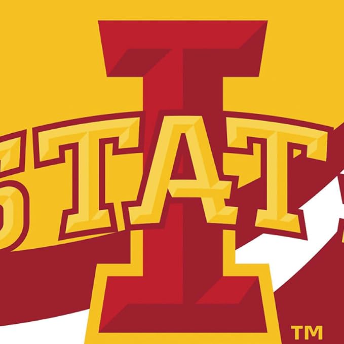 NCAA Iowa State University House Flag, 28 x 44, Double Sided Garden Flags for Outside, Outdoor College Flags & Banners for Gardens Patio, Indoor Wall Decor Flag for Room