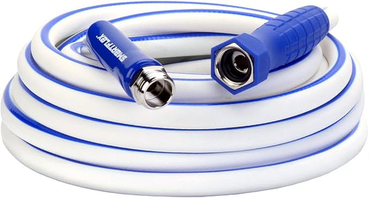 SmartFlex RV/Marine Water Hose, 1/2 in. x 25 ft., Hybrid, White - HSFRV425
