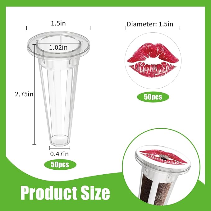 50pk Hydroponics Grow Baskets w/ 50 Labels for Most Systems | Compatible with Aero Garden, Hydroponic Replacement Accessories