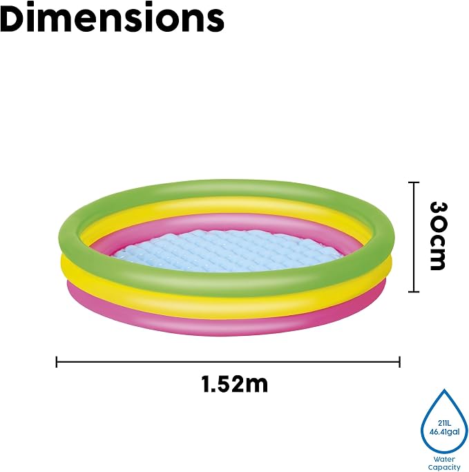 Bestway® Φ60 x H12/Φ1.52m x H30cm Swim Squad Play Pool