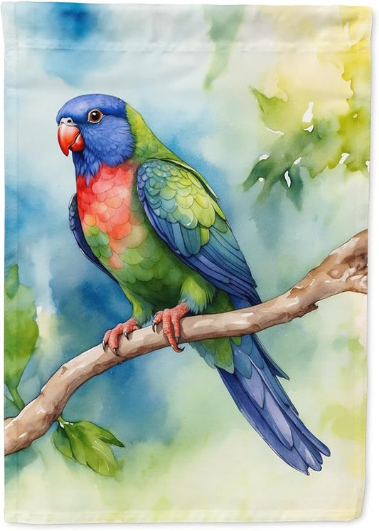 Caroline's Treasures Pionus House Flag Large Porch Sleeve Pole Decorative Outside Yard Banner Artwork Wall Hanging, Polyester, House Size, Multicolor