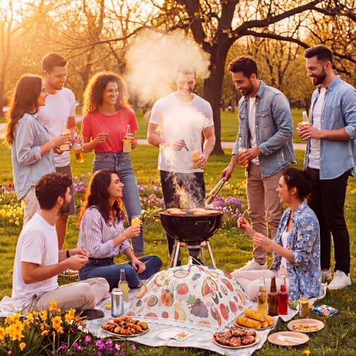 12 Pcs Mesh Food Covers for Outside Pop-up Tents, Fruit - Image 6